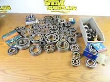 LARGE LOT OF ASSORTED BEARINGS BALL ROLLER THRUST ++