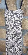 Victoria's Secret Very Sexy Zebra/ Tiger Animal Print Bodycon Mini Dress, S