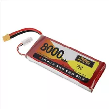 ZOP 7.4V 8000mAh 2S 75C Lipo Battery with XT60 Connector For RC Car Truck Boat