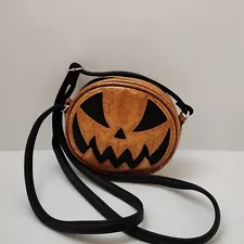 Love Pain And Stitches Orange Glitter Single Face Pumpkin Kult Bag Original...