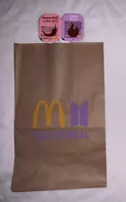 BTS meal bag (brand Now Bag Not Used) With Two Sauce Packs