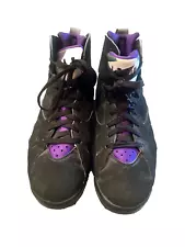 Nike Air Jordans 7 Black and Purple Men’s Size 10.5 304775-053