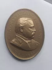 1885 Grover Cleveland President Presidential Oval Medal Peace Indian U.S. Mint