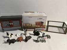 Schleich Rabbit Hutch (42019) & Schleich Bunnies Figures & Safari Ltd Bunnies