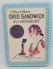 I Must Have Oreo Sandwich For Dessert Cookie Tin 1986! *Free Shipping*