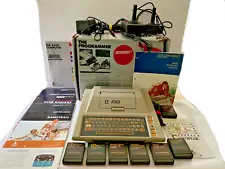 Atari 800 Computer Game Console with Cables, Controllers, Games, Manuals & Box