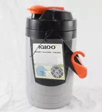 IGLOO Proformance 1qt Cooler Water Jug Grey Black Orange New