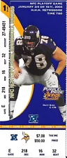 MATT BIRK,CHRIS CLAIBORNE MINNESOTA VIKINGS PLAYOFF??? TICKET LOT (2) 2004