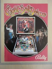 Eight Ball Deluxe Pinball Machine Flyer Original Magazine Pull Out Advertisement