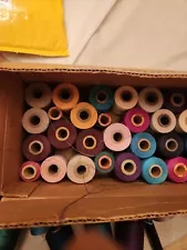 Vintage Thread Spools 47 Total In This Lot