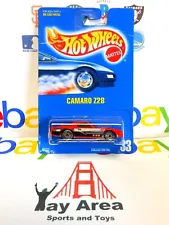 Hot Wheels 1991 Red Chevy Camaro Z28 Car Factory Sealed on Blue Card #33 Creased