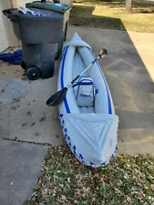 Sea Eagle 370 3 Person Inflatable Portable Sport Kayak Canoe w/ Paddles