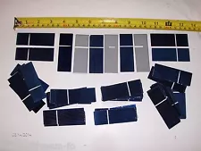 45 1" x 3" solar cells .5 V x .5 A = 9 watt panel using 36 great mini panel