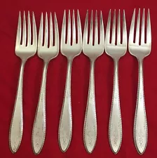 1847 Rogers Bros ARGOSY International Silverplate 6-Salad Forks Flatware