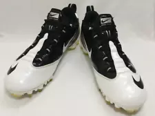 Nike Zoom Vapor Carbon Fly TD Football Cleats ~ Mens 10 White Black ~ 396256-002