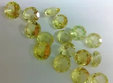 Lemon Quartz 4mm Round Cut 50 Pieces Yellow Color loose Gemstone for sale