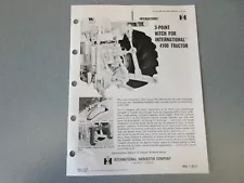 International 3-Point Hitch for International 4100 Tractor Brochure 1 Page