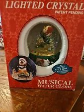 Christmas Winter Wonderland Scenery Musical Lighted Snow Globe Penguin