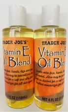 2 X Trader Joe's Vitamin E Oil Blend 24000 IU Moisturizer for all skin types 4oz