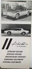 1963 Studebaker Avanti Style Equipment Chassis Specs White Sales Folder Orig