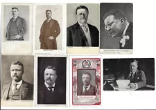 8 Diff Teddy Roosevelt Original Printed Photo Postcards Great for Any Collector