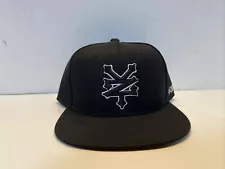 Zoo York Black SnapBack Flat Brim New W/Tags Hat Cap Adjustable 1761