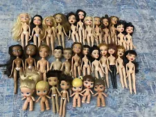 HUGE Lot Of 31 Vintage MGA Nude Bratz Dolls Babyz Kidz Boyz - Pre-Owned