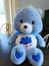 Care Bears 2002 Grumpy Bear Plush Large 27" Sad Jumbo Stuffed Animal