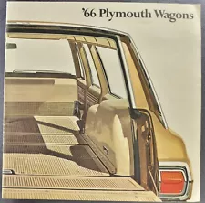 1966 Plymouth Station Wagon Brochure Fury Belvedere Valiant Excellent Original