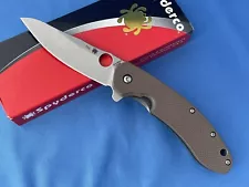 Spyderco C156GPBN Brad Southard Knife Brown G-10 CTS-204P Flipper Col. #155V