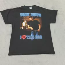 Vintage 2003 Toby Keith Shirt Large Black I Love This Bar Shock'n Yall Tour