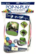 Marshall Pet Products Pop-N-Play Ball Pit Toy with 35 Balls For Ferrets New