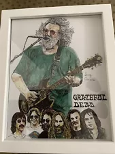 Grateful Dead Jerry Garcia Original Artwork by Bernice Batoff 80’s