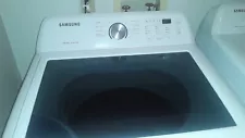 Electric Samsung white top washer & dryer for sale !