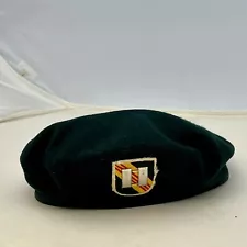 Vintage Vietnam 5th Special Forces Airborne Captain Green Beret Hat Size 6 7/8