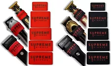 Supreme Trimmer Clipper Grips | 10 PC Non Slip Clipper Bands | SGR50 Black & Red