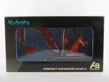 Kubota Miniature COMPACT EXCAVATOR KX121-3 Figure Mini Car With Box Used