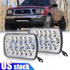 Pair For Toyota Pickup 1982-1995 Hardbody Truck 5x7"7x6" LED Headlights H4 Beam (For: 1995 Toyota Pickup)