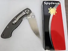 Rare Spyderco Military C36TIP Titanium Knife CPM S30V Blade