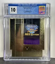 CGC 10 Nintendo World Championships: NES Edition Promotional Gold Cartridge