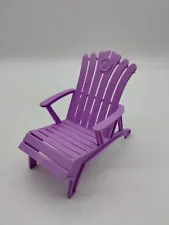 Barbie Dream House Adirondack Style Purple Chair Malibu Replacement 2010 W3141