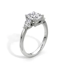 Diamond Engagement Ring VVS2 E Cushion Cut 1.80 Ctw Lab Created IGI Special