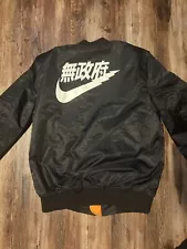 Kanye West YEEZUS Tour Black Bomber Anarchy NIKE Jacket Limited Edition (L)