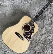 41' Hummingbird D Acoustic Guitar Antique Natural Solid Spruce Top Bone Nut