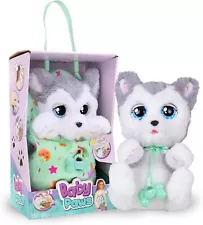 Baby Paws Siberian Husky Puppy with Carrier Soft and Cuddly Toy 5 Adorable Sound