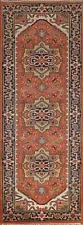 Memorial Sale! Geometric Heriz Serapi 8 ft. Runner Handmade Rug 7' 10" x 2' 8"