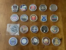 Challenge Coin Lot of 20 - Mixed Lot - All Different Military, Police, Fire