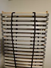 IKEA LONSET Slatted bed base, beige/gray deluxe for Queen bed. Great Condition.