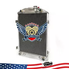 Aluminum Radiator For 1935-1936 Ford Model-A FLATHEAD 28"HEIGHT PRO 3.3L 2 Rows