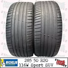 285 50 R 20 x2 Michelin 116W Part Worn Used Tyres 28550R20x2 4-5.2mm